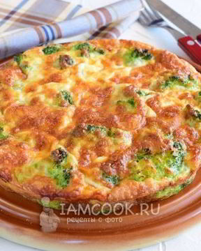 Запеканка из брокколи с сыром и яйцами