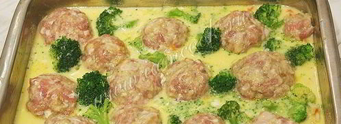 запеканка с мясными колобками. Шаг 15