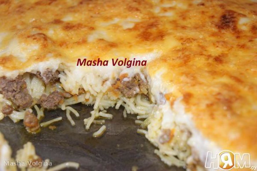 Рецепт запеканки с вермишелью