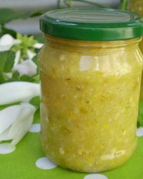 Аджика из кабачков на зиму острая