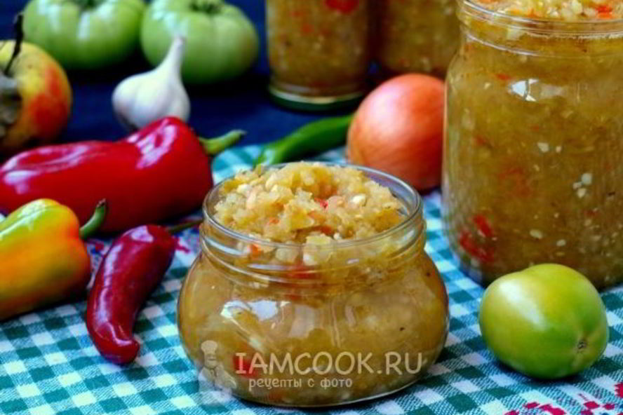 Рецепт аджики из зеленых помидоров