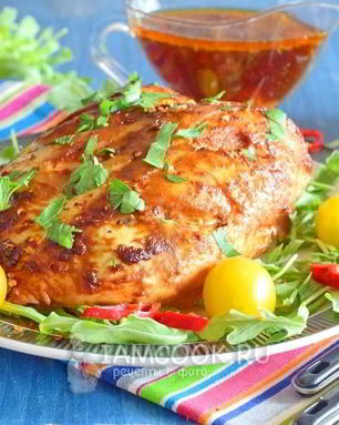 Куриная грудка в аджике