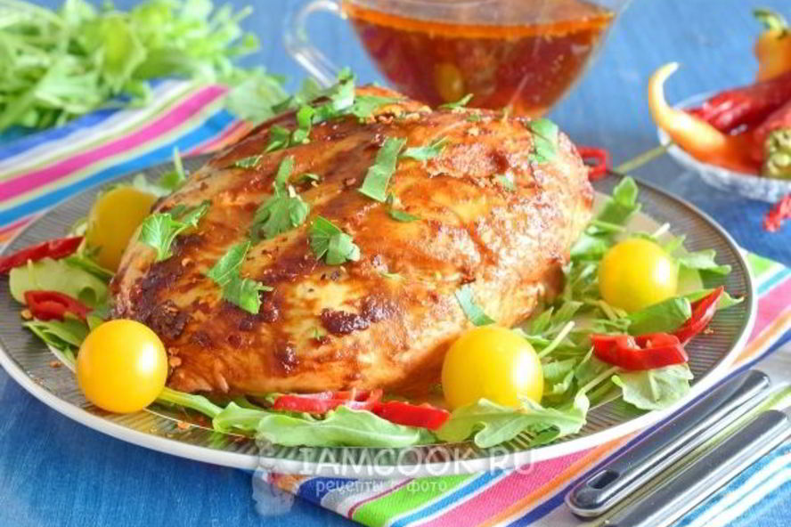 Рецепт куриной грудки в аджике