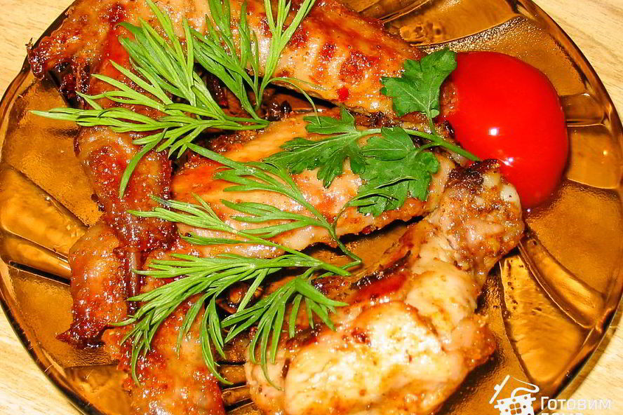 Рецепт куриных крылышек в аджике