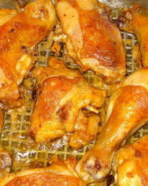 Курица с аджикой и майонезом