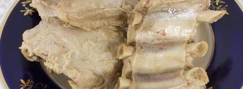 обжаренные свиные ребрышки с аджикой и овощами al dente. Шаг 4