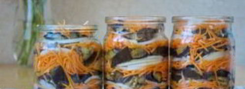 баклажаны с морковкой и луком на зиму. Шаг 5