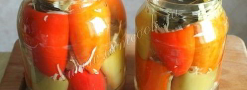 болгарский перец с капустой на зиму. Шаг 8