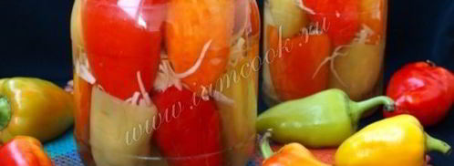 болгарский перец с капустой на зиму. Шаг 11