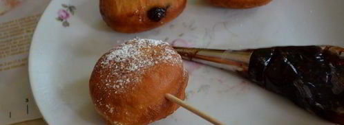 донаты с малиновым джемом. Шаг 10