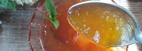 джем из абрикосов, персиков и базилика. Шаг 8