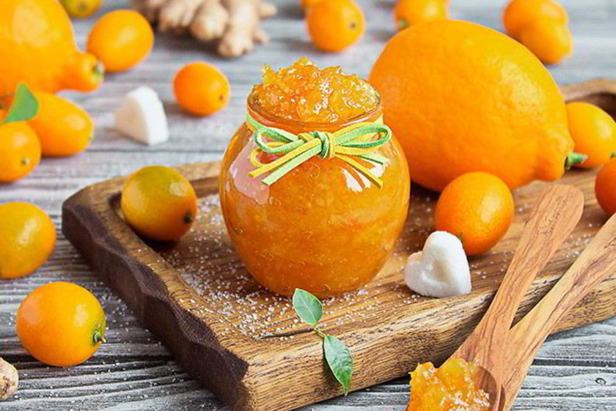 Рецепт имбирного джема с лимоном и кумкватами
