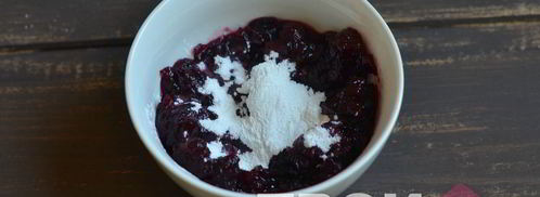 песочные полоски с джемом и орехами. Шаг 5