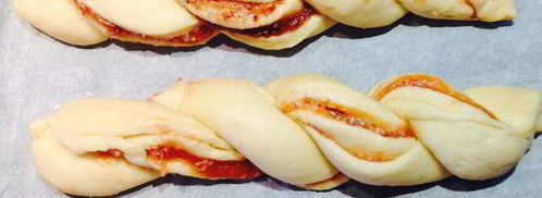 творожная коса с джемом. Шаг 11