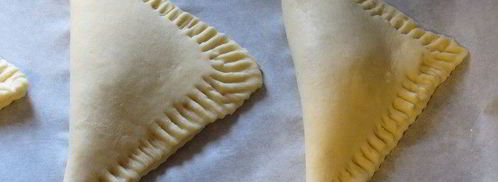 творожные треугольники с джемом. Шаг 5