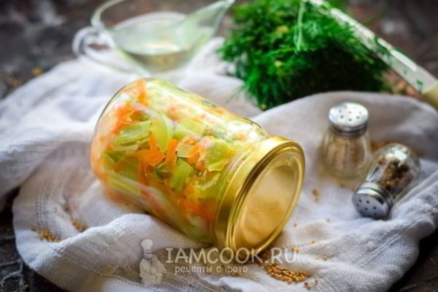 Рецепт кабачков с луком и морковью на зиму