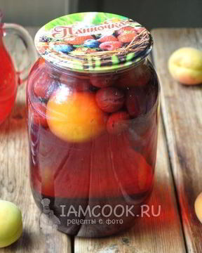 Абрикосово-вишневый компот на зиму