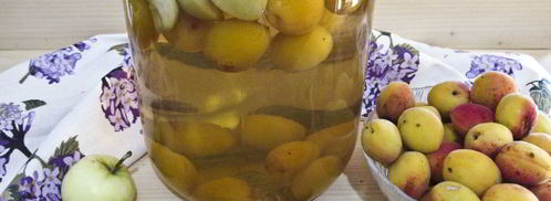компот из абрикосов и яблок на зиму. Шаг 12