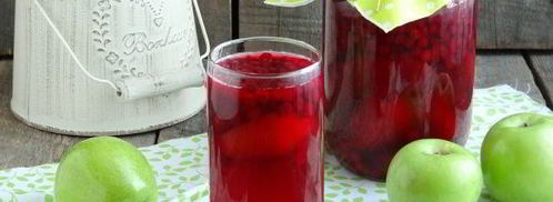 компот из брусники с яблоками на зиму. Шаг 13