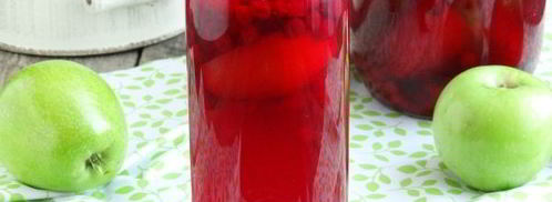 компот из брусники с яблоками на зиму. Шаг 14