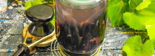 компот из черного винограда на зиму. Шаг 18