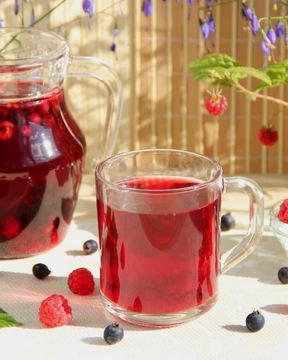 Компот из ирги и малины на зиму