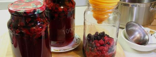 компот из ирги и малины на зиму. Шаг 7