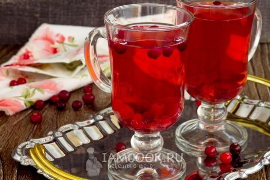 Рецепт компота из клюквы