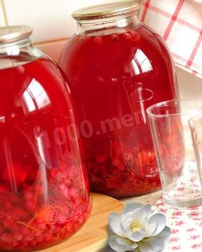 Компот из красной смородины с апельсином на зиму