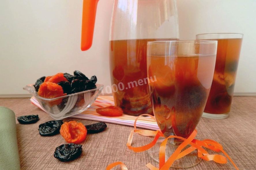 Рецепт компота из кураги и чернослива