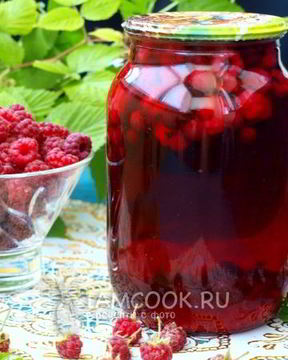 Компот из малины и смородины