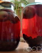 Компот из винограда с яблоками