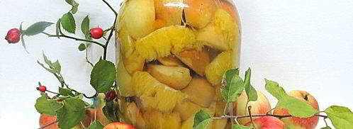 компот из яблок и апельсинов на зиму. Шаг 14