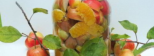 компот из яблок и апельсинов на зиму. Шаг 8