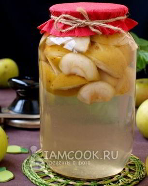 Компот из яблок на зиму без стерилизации