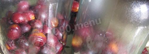 сливовый компот из сливы с косточками. Шаг 4