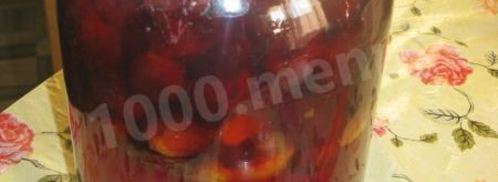 сливовый компот из сливы с косточками. Шаг 6