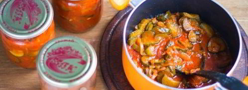 лечо из огурцов на зиму с томатной пастой. Шаг 11