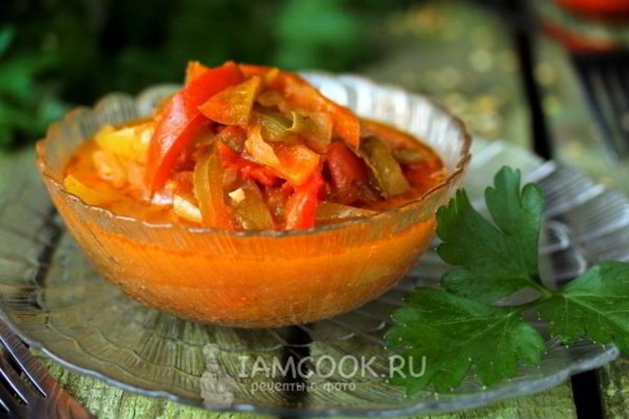 Рецепт лечо из перца и помидоров