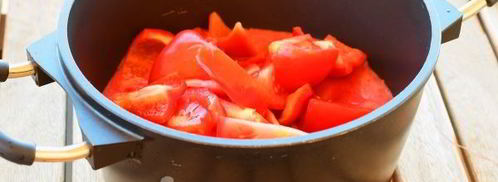 лечо из помидоров и перца с чесноком. Шаг 9