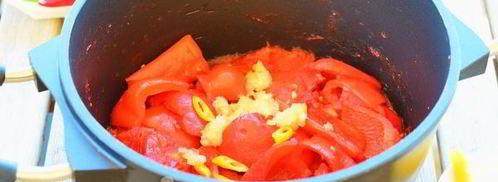 лечо из помидоров и перца с чесноком. Шаг 12