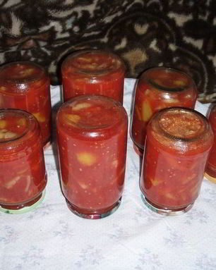 Лечо из помидоров и перца