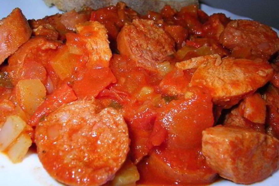 Рецепт лечо по-венгерски с копченой колбасой