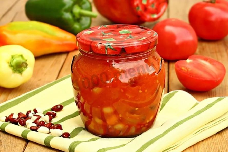 Рецепт лечо с фасолью на зиму