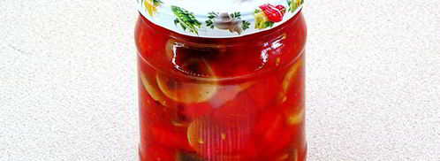 лечо с грибами на зиму. Шаг 12