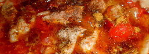 поджарка из свинины с лечо. Шаг 5