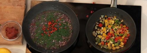 пятиминутка из белого амура с лечо. Шаг 5