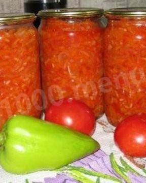 Вкусное лечо с рисом из помидор и моркови