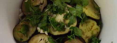 быстрые маринованные баклажаны. Шаг 6