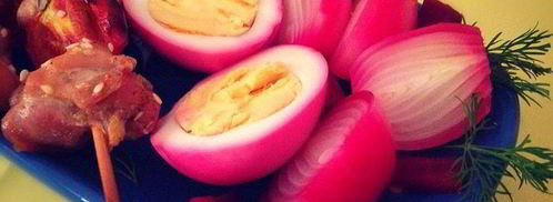 маринованный лук и яйца в свекольном рассоле. Шаг 8